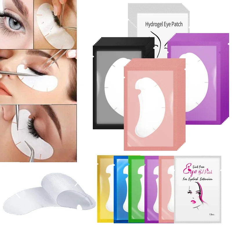 Description Picture 2 of item50/100pairs U ShapeEyelash Pads Grafted Gel Patches Under Eye Pads for Eyelash Extension Tips Sticker Makeup Tools