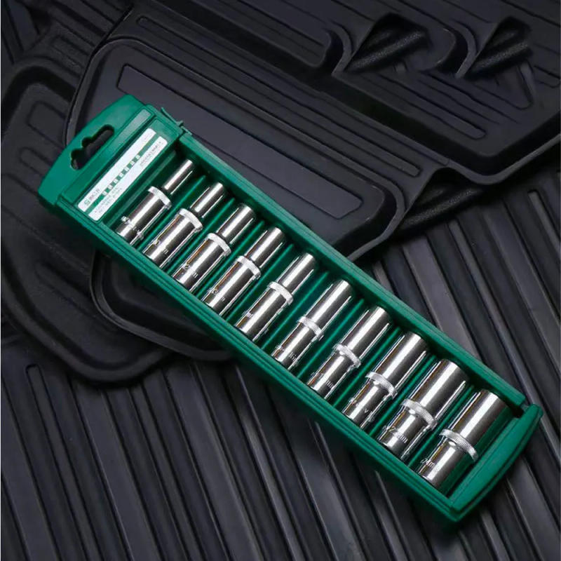 Description Picture 4 of itemHex Socket Wrench Head Set For Ratchet 1/4 3/8 1/2 Short Long Socket Deep Nut Driver Sleeve Spanner End Ratchet Tool With Holder