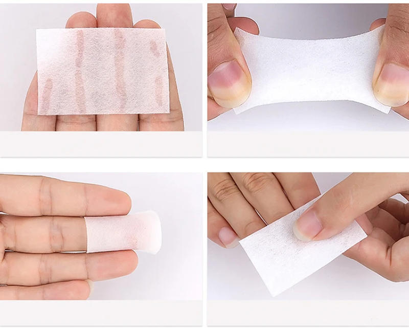 Description Picture 2 of item1000/500/200/180/100Pcs Profession 100% Cotton Pads For Nail Wipe Lint-Free Nail CottonGel Polish RemoverNail Art Cleaning Tools