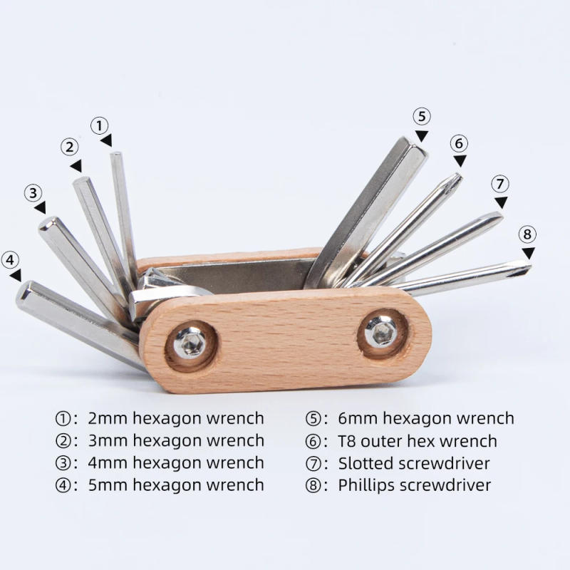 Description Picture 6 of itemMultifunctional Bike Repair Tools 8 In 1 Road Bicycle Allen Wrench High Strength Steel MTB Tools Bike Accessories