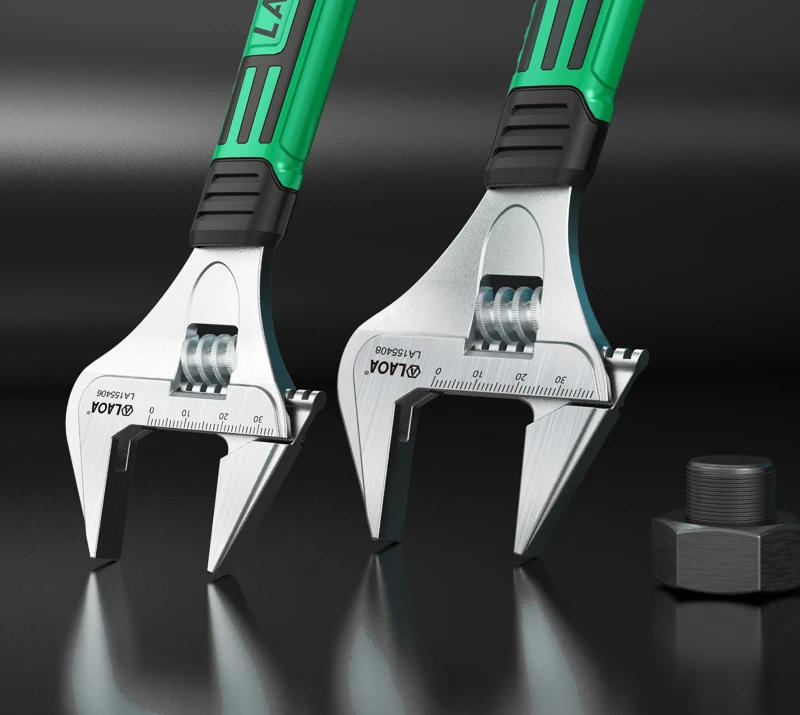 Description Picture 3 of itemLAOA Thin wide-angle large-opening movable wrench, multifunctional household bathroom movable wrench