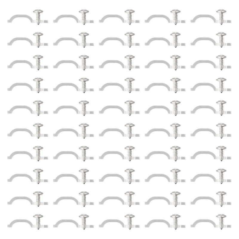 Description Picture 3 of item50/100 Mounting Brackets Clip  -Side Fixing Clips For 5050 LED Strip Light Bar Woodworking Accessories Wood Carpentry Tools