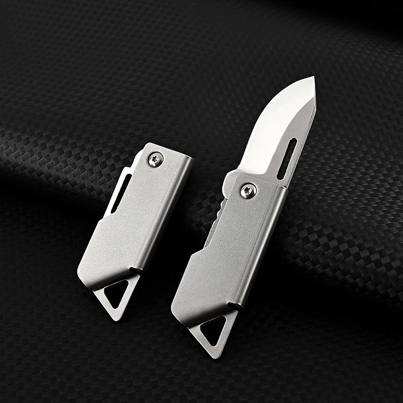 Description Picture 6 of itemHigh Hardness D2 Steel Folding Knife Outdoor EDC Camping Tactics Self-defense Tool Fruit Knives Box Open Pocket Knife Steel hand