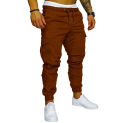 Safari Style Men's Cargo Pants Four Seasons Ten Colours Casual Solid Trousers Men Ancle-length Sweatpants Male M-5XL HZ-1516