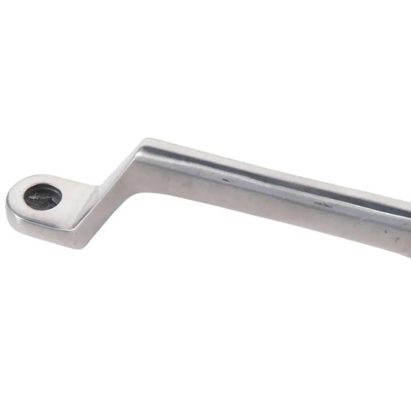 Description Picture 5 of itemStainless Steels Industrial Equipment Handles Flush Flat Base Solid Door Handle Silver 120mm Hole Center Cabinet Knoks