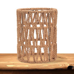 Paper Rope Lamp Shade Ceiling Light Fixture Shade Decorative Tabletop Lamp Shade Wall Sconces Light Cover for Table Floor Lamp