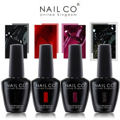 NAILCO 15ml Gel Nail Polish LED Semi-permanent Summer Varnish UV Vernis Red Color Enamels For Nails Gel Lak Top Coat Base Polish