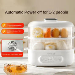 220V 2 Layers Electric Steamer Kitchen Steamer Multi Steamer Cooker with Timing Function Home Appliance Electric Steamer Cooker