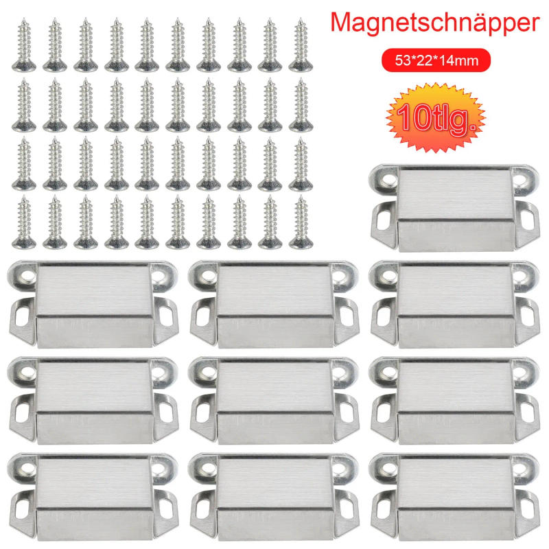 Description Picture 3 of itemFurniture Hardware Cabinet Catches 10x Extremely Strong Magnetic Snapper Door Magnet Furniture Suction Latch Furniture Hardwar