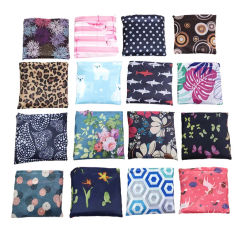 1PC Square Bag Portable Foldable Shopping Bag with Large Capacity Oxford Environmentally Friendly Waterproof Storage Handbag