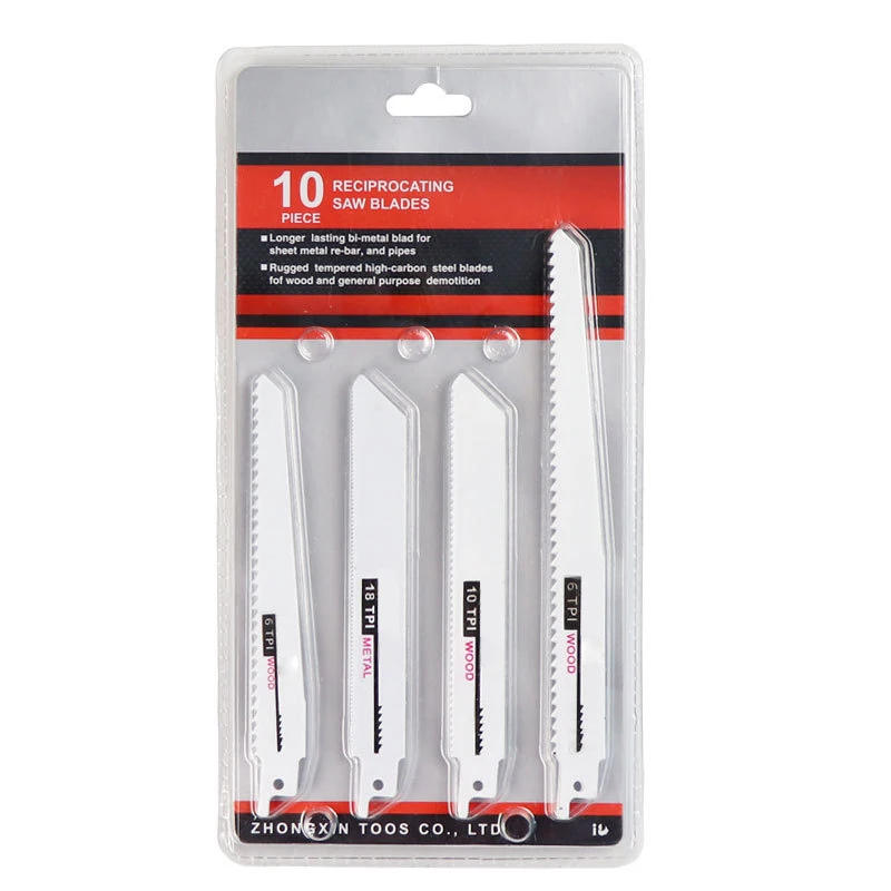 Description Picture 2 of item10pcs Extended Electric Reciprocating Saw Woodworking Metal Keel Saw High-speed Steel Carbon Steel Coarse and Fine Teeth