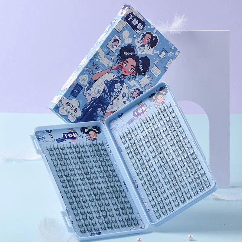 Description Picture 3 of itemLarge Capacity Voluminous False Eyelashes Fluffy Wispy Natural Reusable Lash Easy Application Manga Eye For Daily Use 11-13mm