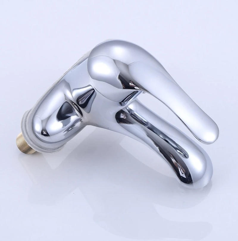 Description Picture 4 of itemCopper Bathroom Sink Washbasin Basin Dual Hole Hot And Cold Water Faucet Bathroom Mixing Valve Two-piece Household Use