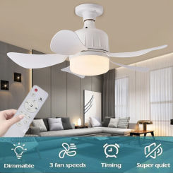 E27 Ceiling Fan Light E26 LED With Remote Control 45CM Lamp Dimming Function Suitable Living Bed Room Study household 85-265V