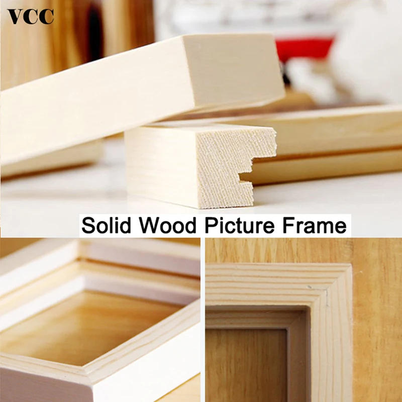 Description Picture 2 of itemNatural Wooden Picture Frames Classic Photo Frame For Wall Hanging With Plexiglass 9X13 10X15 13X18cm Pictures Frame Photo Decor