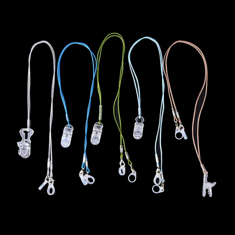 Description Picture 2 of item1 Set Behind The Ear Hearing Aids Aid Clip Rope Protector Holder Safety Protection Accessories For Children & Adults With Box