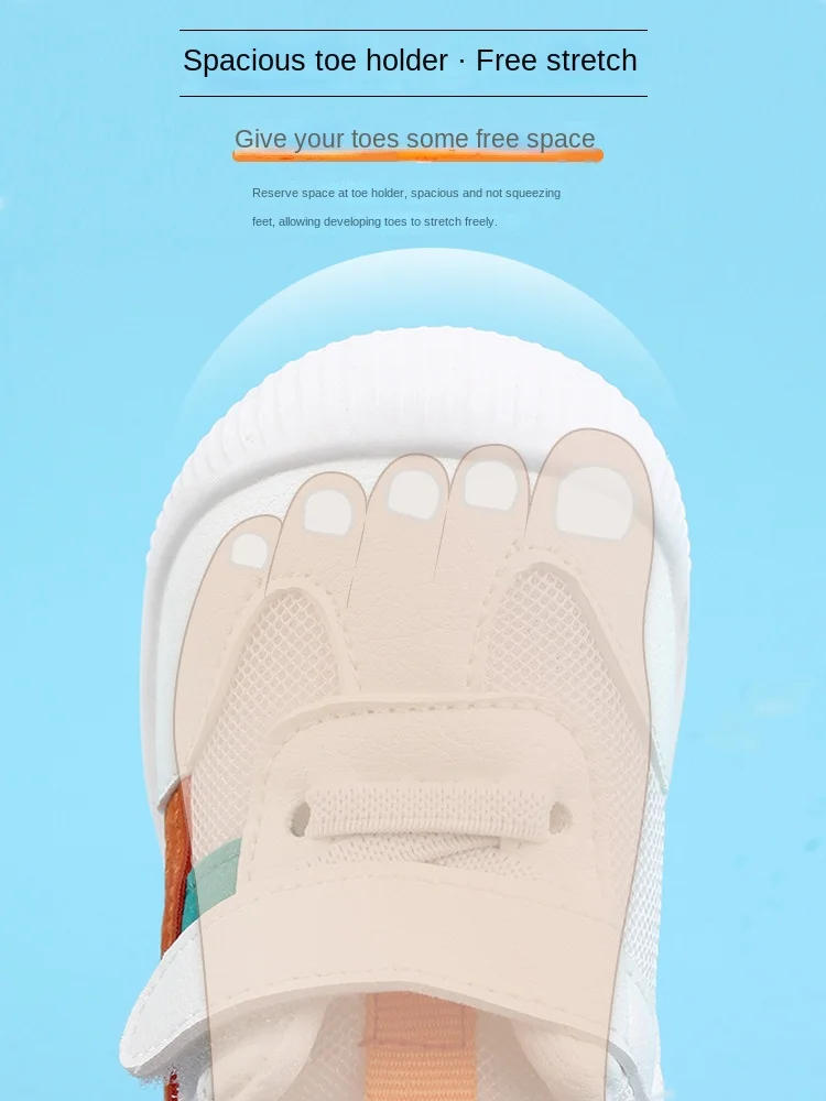 Description Picture 6 of itemBaby Toddler Shoes Four Seasons Shoes 0 To 3 Years Old Baby Shoes Soft Bottom Non-slip Girls Boys Mesh Breathable Single Shoes