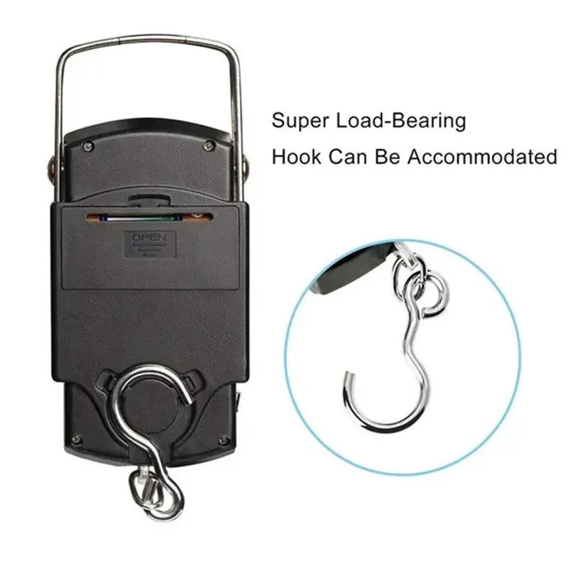 Description Picture 5 of itemPocket Scale Weighing Electronic Balance Digital Fish Hook Portable Home Scale with Measuring Tape Ruler Mini Luggage for Fish