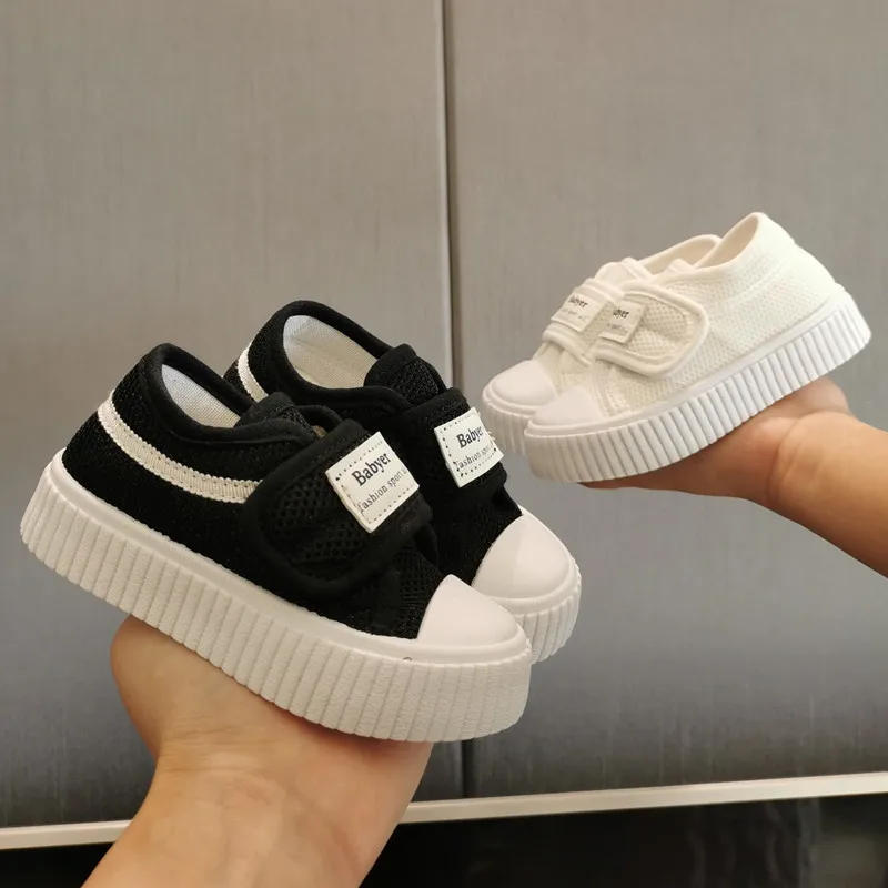 Description Picture 4 of itemChildren Sneakers Kids Fashion Design White Non-slip Casual Shoes for Boys Girls Mesh Breathable Sneakers Toddler Outdoor Shoes