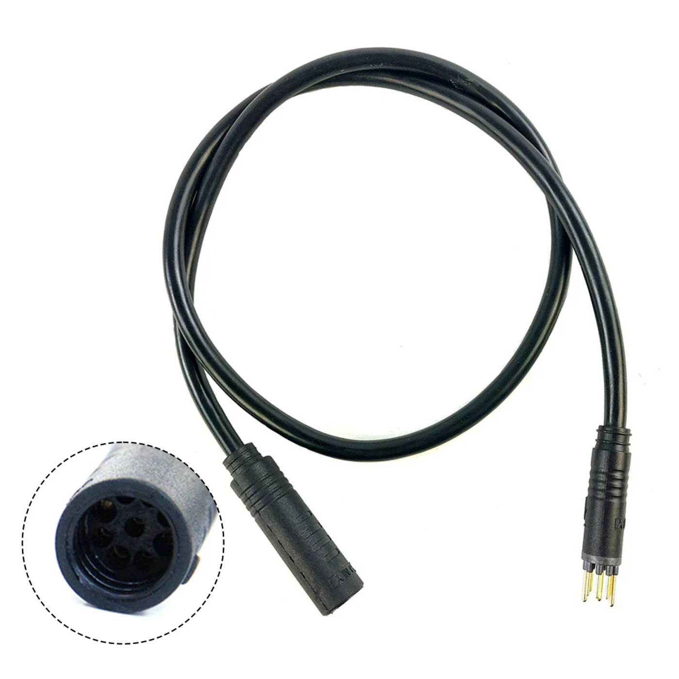 Description Picture 3 of item60cm Ebike Julet 9 Pin Motor Extension Cable Waterproof Female To Male Wire Connector Electric Bicycle Accessories