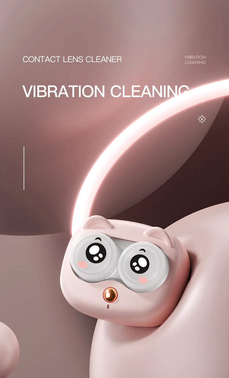 Description Picture 3 of itemPortable Contact Lens Cleaner High Frequency Vibration Contact Lens Cleaning Case Beauty Pupil Storage Cleaning Container Tools