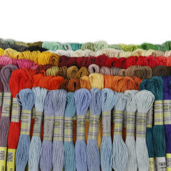 Amo Choose 505 Plain DMC Select Colors Double Mercerized Egyptian Cotton Embroidery Floss Cross Stitch Thread 8 Meter Long Skein