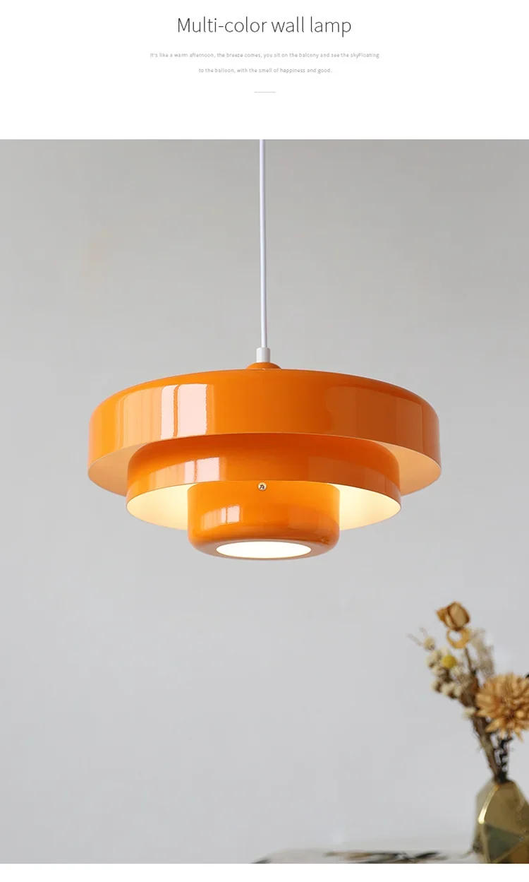 Description Picture 2 of itemDanish Designer Vintage Led Ceiling Pendant Lamps Restaurant Study Coffee Bauhaus Cake Light Housedecor Suspension Lighting