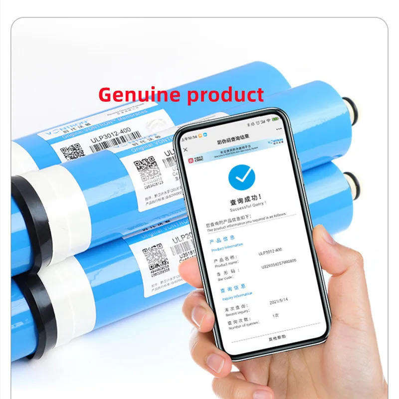 Description Picture 4 of itemOriginal NSF vontron 800  reverse osmosis filter Reverse Osmosis ULP 3012-800G RO Membrane kitchen water purifier parts