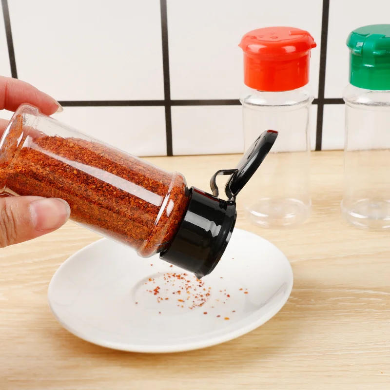 Description Picture 6 of itemSeasoning Shaker Bottles Jars for Spices Plastic Salt and Pepper Shaker Barbecue Condiment Organizer Tools Kitchen Accessories