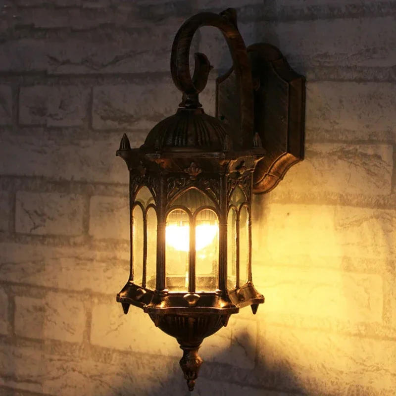 Description Picture 5 of itemArt Wall Lamp Home Decor Courtyard Lamps Aluminum Retro Wall Lights Outdoor Garden Waterproof Lighting 85-265V DC Wiring