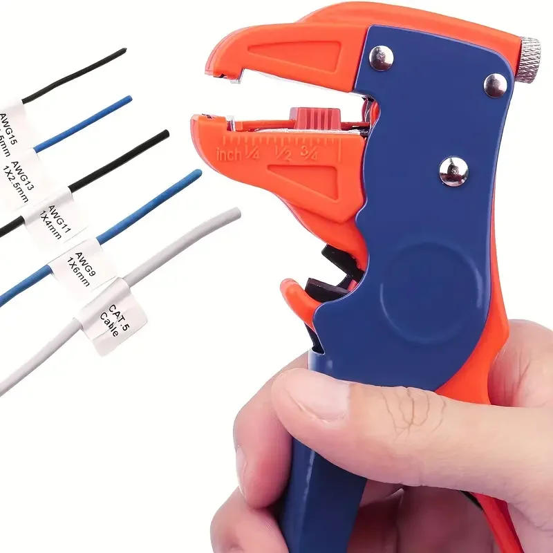 Description Picture 6 of itemAutomatic Wire Stripper Flatwire Cutter Stripping Plier 0.2 to 6mm Range Length Adjustment For Electrician Crimping Pliers