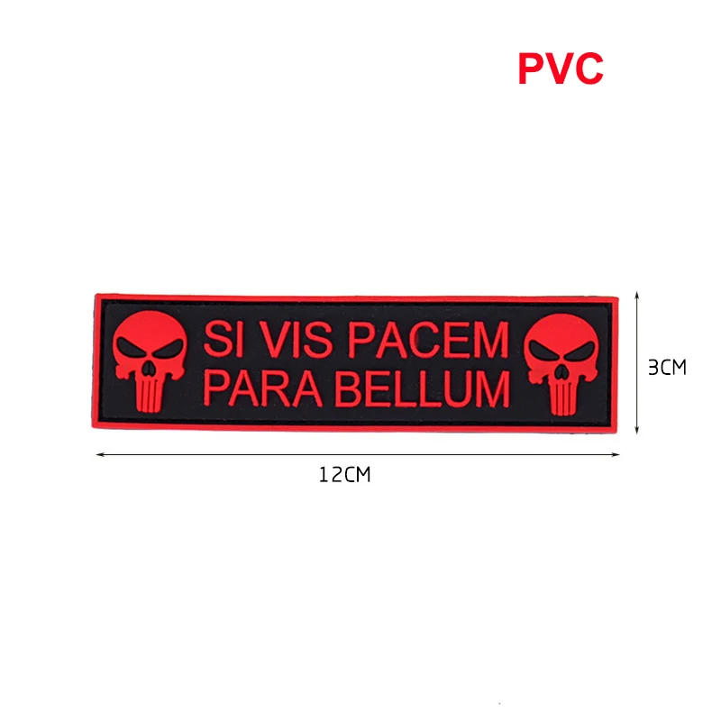 Description Picture 5 of itemPVC Luminous Skull Pattern Armband Hook and Loop Patch Morale Badge Backpack Patch Sticker Clothing Hat Accessories Sticker