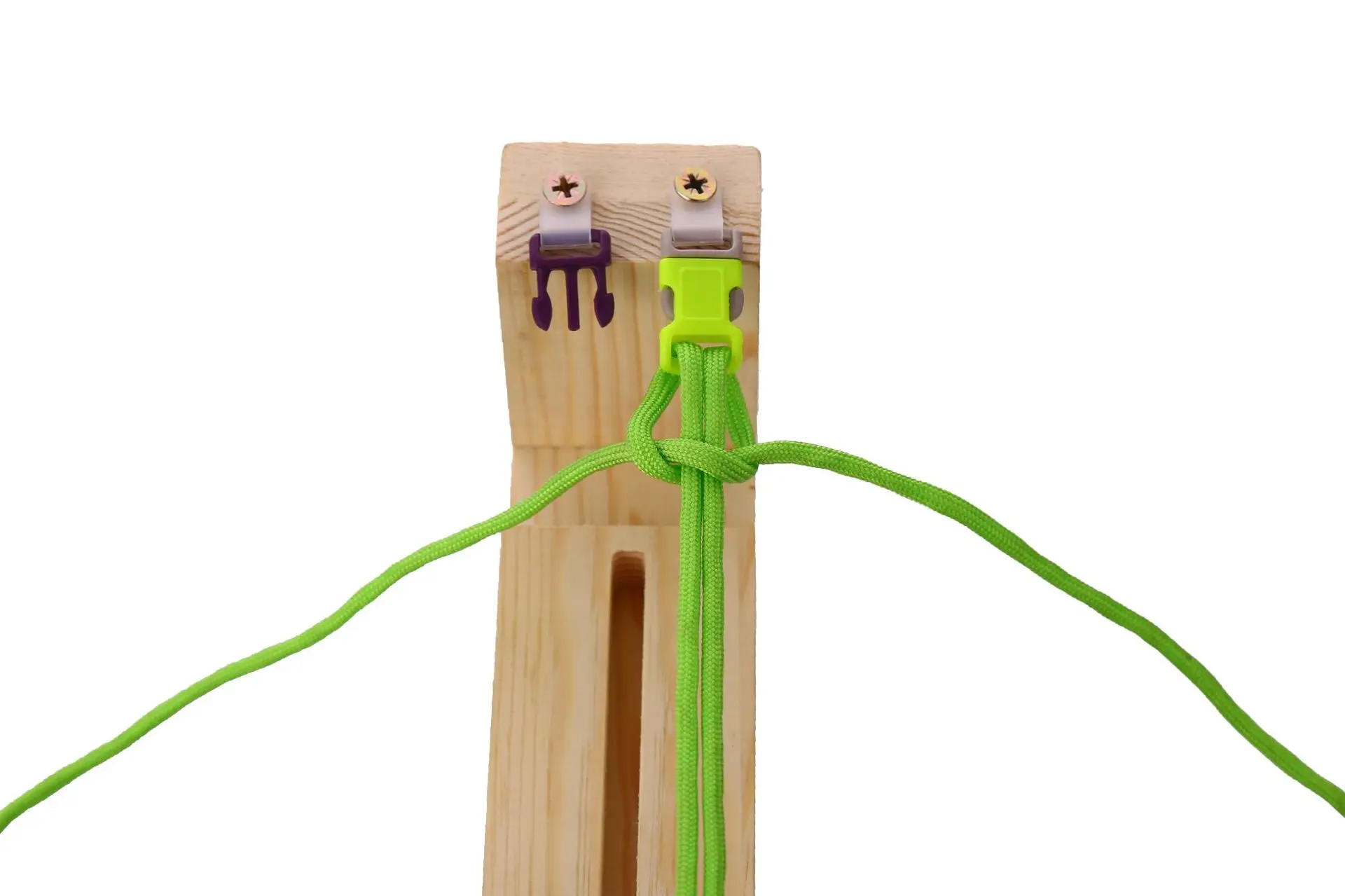 Description Picture 3 of itemWood Paracord Jig Bracelet Maker Making Kit Adjustable DIY Hand Knitting Tools for Bracelets Kids Idea Gift