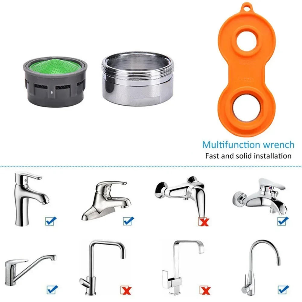 Description Picture 6 of item10pcs 24mm ABS Faucet Aerator M20/M22/M24/M28 For Kitchen Home Cleaning Water Quality Filtering Sediment Shower Bathtub Parts