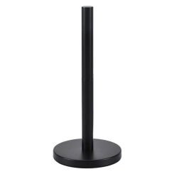 Stainless Steel Free Standing Paper Roll Holder with Weighted Base Stand Paper Towel Holder for Kitchen Bathroom Countertop