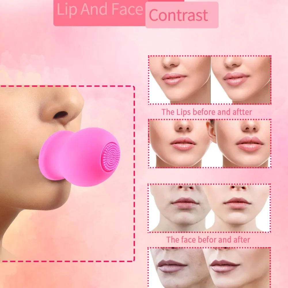 Description Picture 4 of itemSilicone Lip Plumper Device Lip Pump with Brush Lip Enhancer Plumping Device Manual Pressing Plumper Tool Sucker Beauty Tools