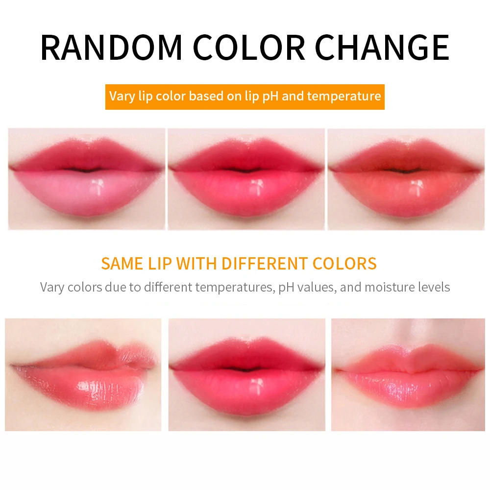 Description Picture 4 of itemMoisturizing Magic Lip Balm Temperature Changing Color Lasting Nouritious Anti Aging Natural Lipstick Lips Care Makeup Comestic