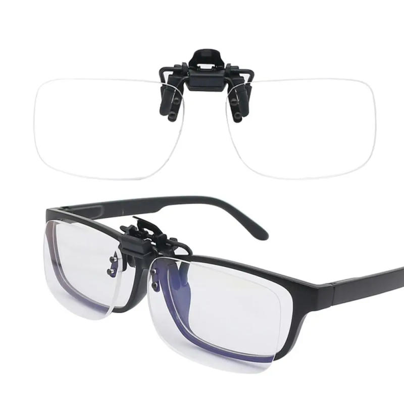 Description Picture 4 of itemUltra-light Clip Presbyopic Glasses Reading Glasses Flip Up Down Rimless Magnifying Glasses Lens With Clip +1.0 ~ +4.0 Lenses