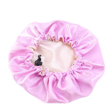 Children's Satin Nightcap Double Adjustable Shower Cap Baby Bandana Cap