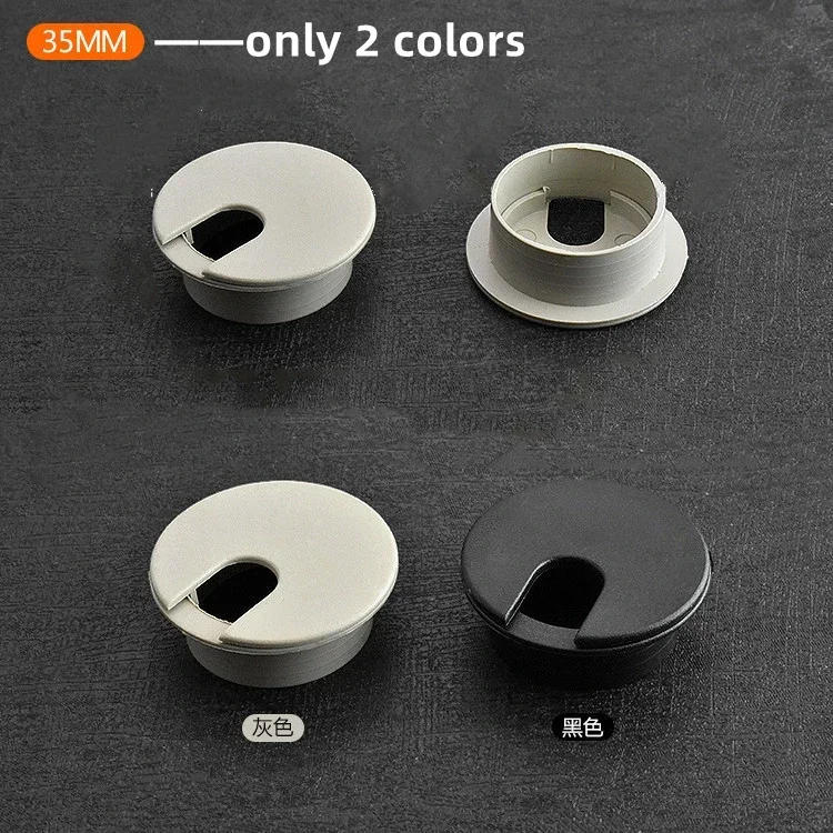 Description Picture 4 of item1Pcs 35/50/53/60/80mm Desk Wire Hole Cover Base Computer Gromet Table Cable Outlet Port Surface Line Box Furniture Hardwar