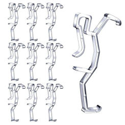 Valance Clips Clear Plastic  Retainer Holder Clip For Window Blind Valance,Horizontal Faux & Wood Blinds Parts
