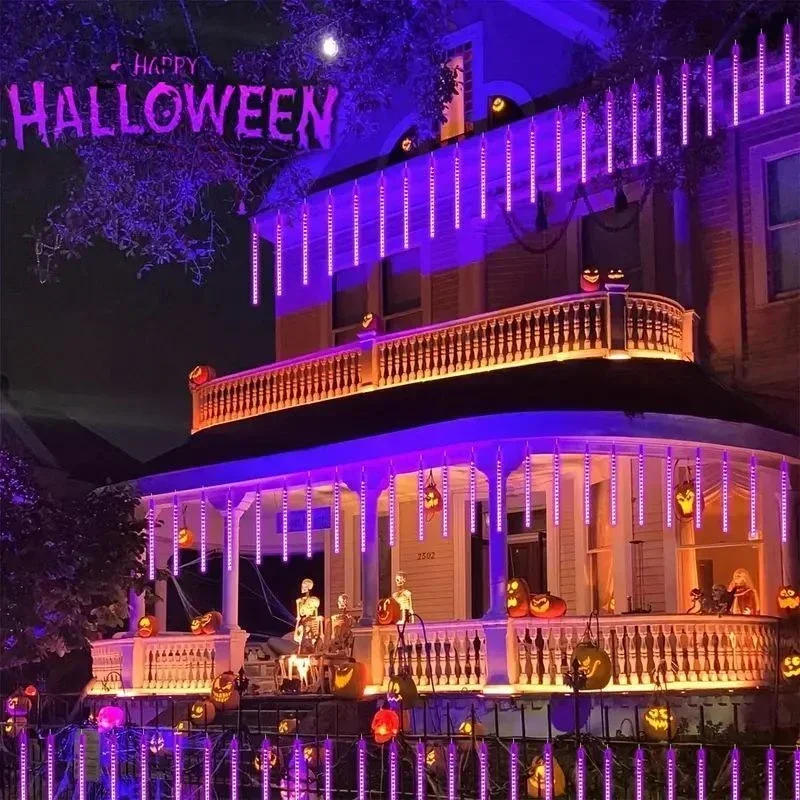 Description Picture 4 of itemLED Meteor Shower Lights 1/2/3/4 Set Fairy String Light for Christmas Holiday Party Patio Spring Festival Decor Outdoor Wedding