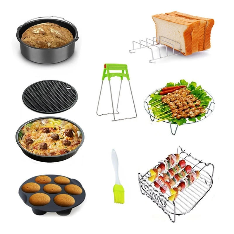 Description Picture 3 of item9PCS High Quality Air Fryer Accessories for Home Cooking Snacks C4DA