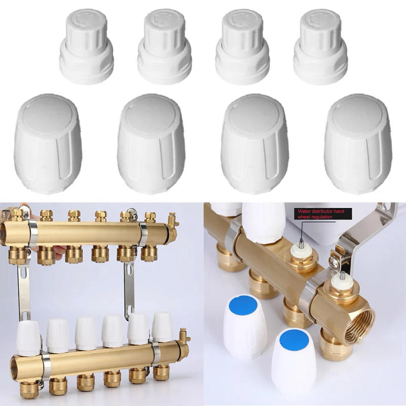 Description Picture 2 of item4Pcs M30x1.5 Radiator Valve Cap Replacement Floor Heating Manifold Hand Wheel Switch Accessories White Plastic Radiator Cap