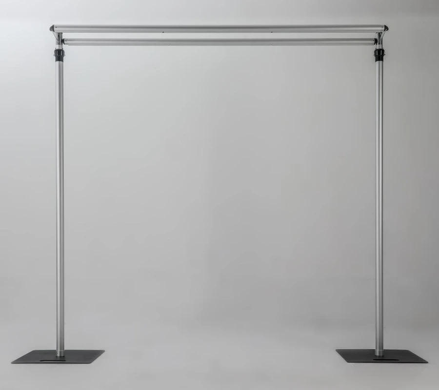 Description Picture 3 of item6-10Ft Adjustable Double Crossbar Pipe&Curtain Decoration Backdrop Frame,Portable Pipe Kit For decorative Wedding Centerpieces