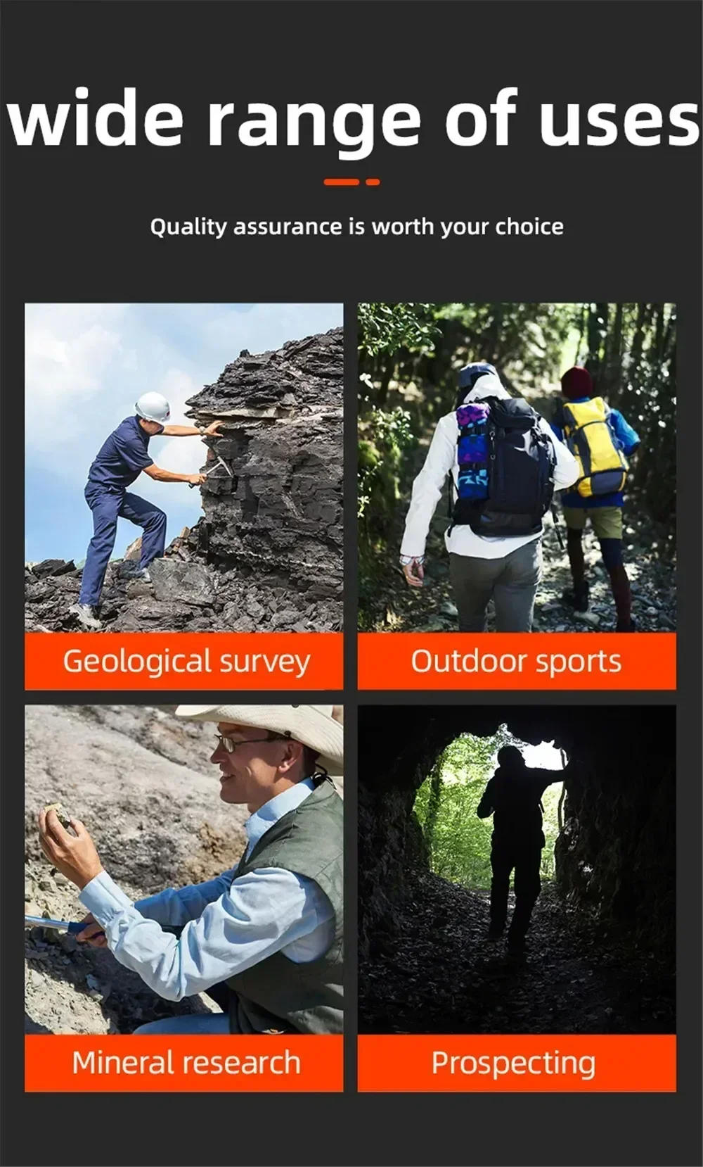 Description Picture 3 of itemProfessional Claw Hammer High Carbon Steel Geological  Hammer Integrated Forging Multifunctional Hardware Tool for Carpenter