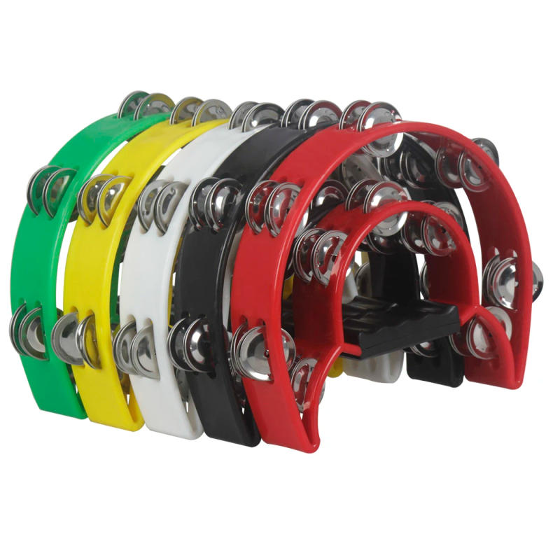 Description Picture 5 of itemHand Bell Orff Instruments Tambourine Double Layer Hand Bell Drum Percussion Instrument Kids Musical Gift Educational Toys Party