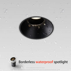 BRGT Waterproof LED Spotlights Recessed Borderless Ceiling Lamp 7W Adjustable Foco For Kitchen Bathroom Indoor Outdoor Lighting