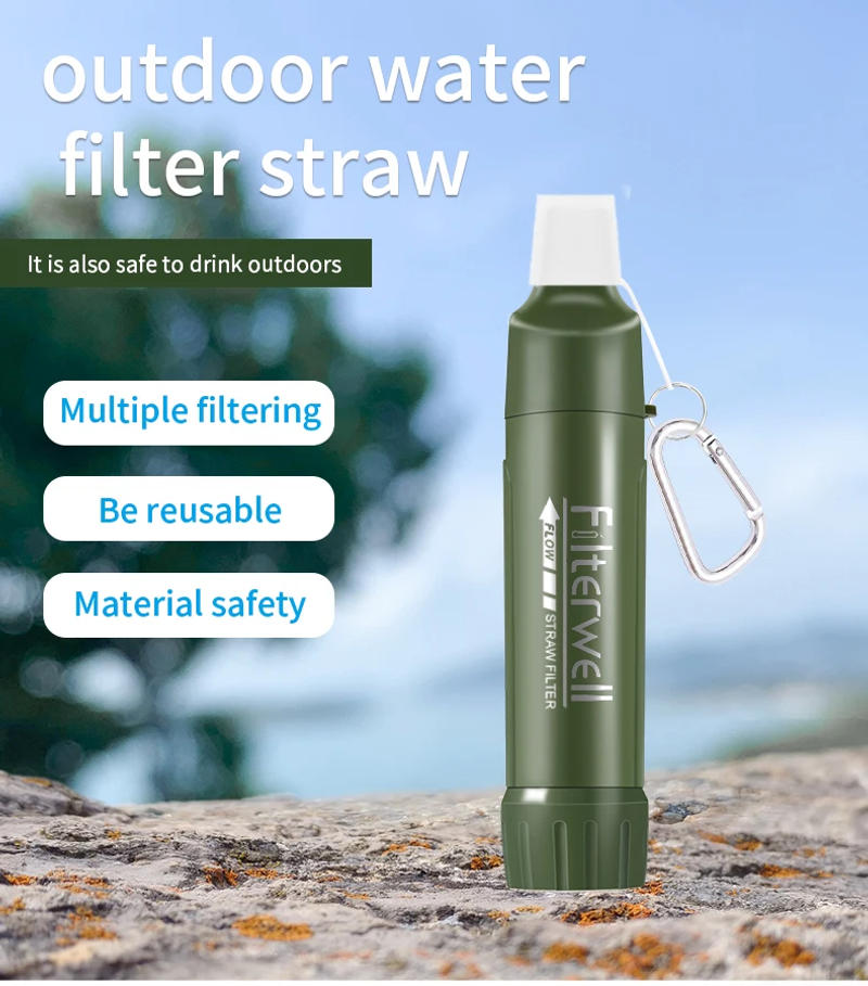 Description Picture 2 of itemFilterwell Mini Portable Camping Water Filter Drinking Water Purifier Outdoor Camp Hiking Survival Equipment Tourist Accessories