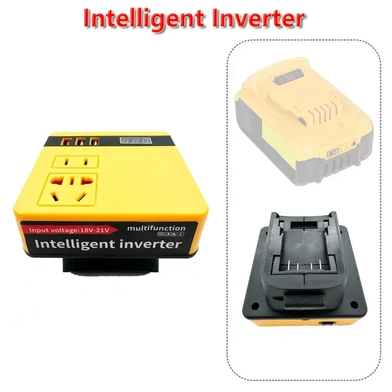 Description Picture 5 of itemPower Inverter DC 18V To 220V Multi-Function Inverter Adapter For Makita/Dewalt/Milwaukee 18V Lithium Battery Conversion Tool